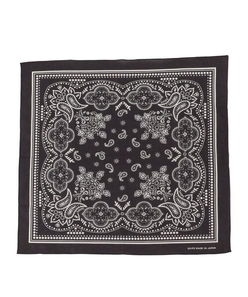 SHIPS(シップス)の「ペイズリーバンダナ(バンダナ/スカーフ・レディース・ホワイト/ライトグリーン/イエロー/ブラウン/ブラック/ラベンダー・ONE SIZE)」の7枚目の写真