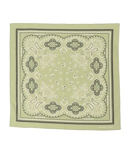 SHIPS(シップス)の「ペイズリーバンダナ(バンダナ/スカーフ・レディース・ホワイト/ライトグリーン/イエロー/ブラウン/ブラック/ラベンダー・ONE SIZE)」の9枚目の写真