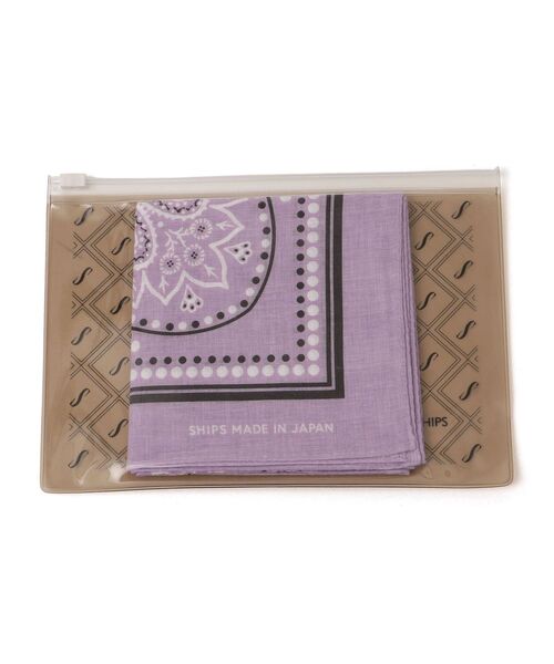 SHIPS(シップス)の「ペイズリーバンダナ(バンダナ/スカーフ・レディース・ホワイト/ライトグリーン/イエロー/ブラウン/ブラック/ラベンダー・ONE SIZE)」の15枚目の写真