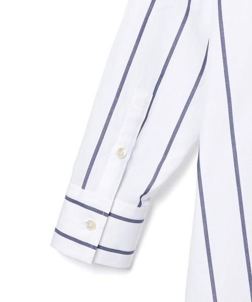 ADAM ET ROPE'（アダムエロペ）の「＜洗える＞ボリュームシルエットシャツワンピース（ワンピース・レディース・ホワイト系その他/ターコイズブルー/ホワイト・FREE）」の13枚目の写真