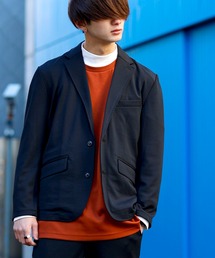 Beno | ストレッチカットジョーゼット ベーシック テーラードジャケット(テーラードジャケット)