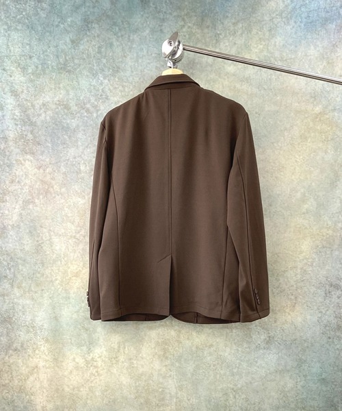 Beno（ビーノ）の「ストレッチカットジョーゼット ベーシック テーラードジャケット（テーラードジャケット・メンズ・ネイビー/ブラック/オリーブ/グレー/ワイン/チャコールグレー/ベージュ/ブラウン・L/M/XL）」の16枚目の写真