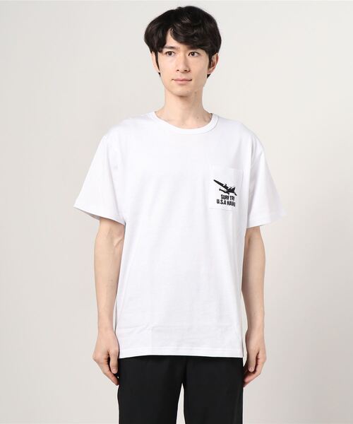 RealBvoice(リアルビーヴォイス)の「REAL B VOICE/リアルビーボイス プリントTシャツ 10231-10929(Tシャツ/カットソー・メンズ・ホワイト/ブラック・M/L/XL)」の4枚目の写真