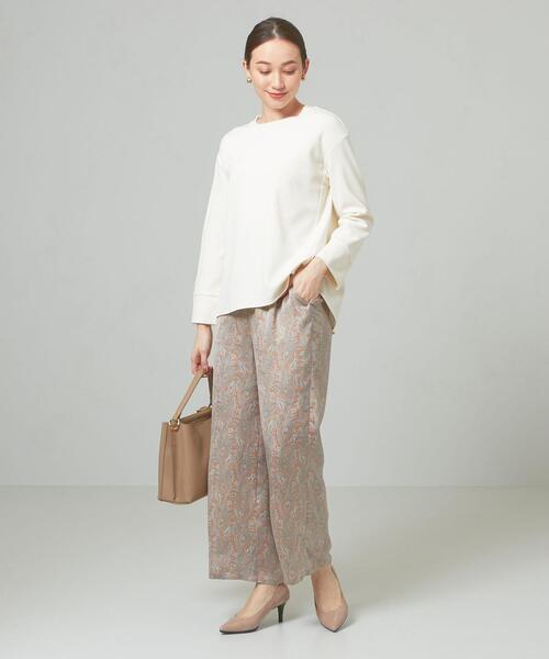 closet story（クローゼットストーリー）の「＜closet story＞ オウトツ ラウンド カットソー（Tシャツ/カットソー・レディース・ネイビー/オフホワイト/ライトピンク・FREE）」の11枚目の写真