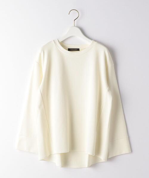 closet story（クローゼットストーリー）の「＜closet story＞ オウトツ ラウンド カットソー（Tシャツ/カットソー・レディース・ネイビー/オフホワイト/ライトピンク・FREE）」の14枚目の写真