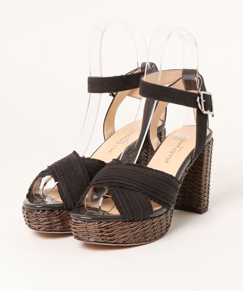 JILLSTUART shoe(ジルスチュアート シュー)の「ラタン風ソールアンクルストラップサンダル(サンダル・レディース・ブルー/ピンク/サンドベージュ/ダークグレー・22.5cm/23.0cm/23.5cm/24.0cm/24.5cm)」の2枚目の写真