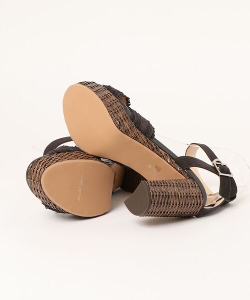 JILLSTUART shoe(ジルスチュアート シュー)の「ラタン風ソールアンクルストラップサンダル(サンダル・レディース・ブルー/ピンク/サンドベージュ/ダークグレー・22.5cm/23.0cm/23.5cm/24.0cm/24.5cm)」の5枚目の写真