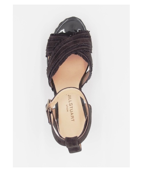 JILLSTUART shoe(ジルスチュアート シュー)の「ラタン風ソールアンクルストラップサンダル(サンダル・レディース・ブルー/ピンク/サンドベージュ/ダークグレー・22.5cm/23.0cm/23.5cm/24.0cm/24.5cm)」の7枚目の写真