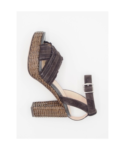 JILLSTUART shoe(ジルスチュアート シュー)の「ラタン風ソールアンクルストラップサンダル(サンダル・レディース・ブルー/ピンク/サンドベージュ/ダークグレー・22.5cm/23.0cm/23.5cm/24.0cm/24.5cm)」の8枚目の写真