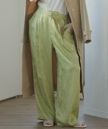 Willful by lipstar | 【Willful by lipstar】サテンジャガードリラックスパンツ(その他パンツ)