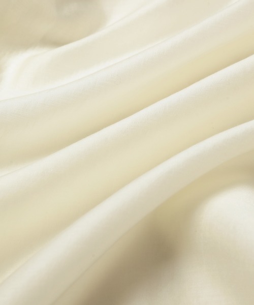 ADAM ET ROPE'(アダムエロペ)の「<洗える>【WEB限定】ブザムシアーシャツ(シャツ/ブラウス・レディース・ブラック/ホワイト/ライトグリーン/ブルー・FREE)」の12枚目の写真