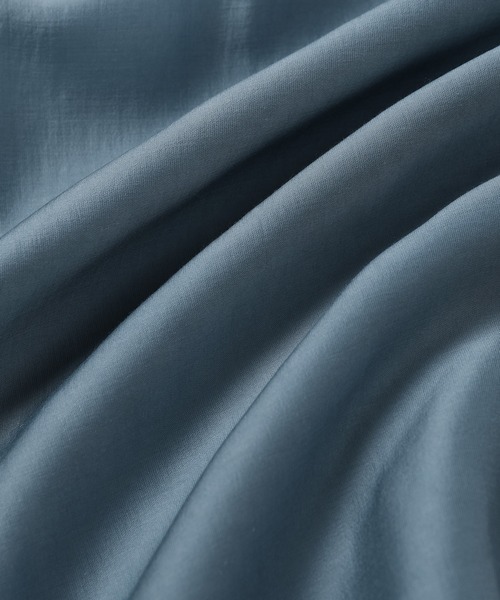 ADAM ET ROPE'(アダムエロペ)の「<洗える>【WEB限定】ブザムシアーシャツ(シャツ/ブラウス・レディース・ブラック/ホワイト/ライトグリーン/ブルー・FREE)」の17枚目の写真