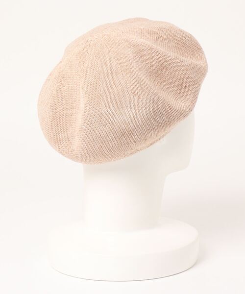 BENETTON (UNITED COLORS OF BENETTON)（ベネトンユナイテッドカラーズオブベネトン）の「リネン混サマーベレー帽（ハンチング/ベレー帽・レディース・ブラック/キナリ・SMALL/MEDIUM）」の3枚目の写真