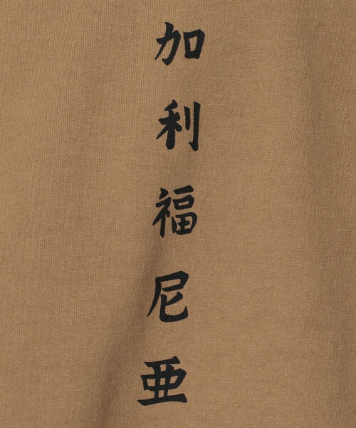 CAL O LINE（キャルオーライン）の「CAL O LINE /キャルオーライン　WAVE L/S TEE  CALIFORNIA（Tシャツ/カットソー・メンズ・ホワイト/ブラウン・MEDIUM/LARGE）」の8枚目の写真