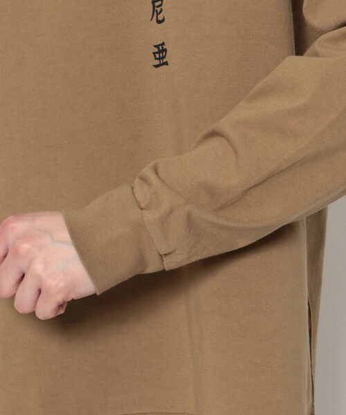 CAL O LINE（キャルオーライン）の「CAL O LINE /キャルオーライン　WAVE L/S TEE  CALIFORNIA（Tシャツ/カットソー・メンズ・ホワイト/ブラウン・MEDIUM/LARGE）」の9枚目の写真