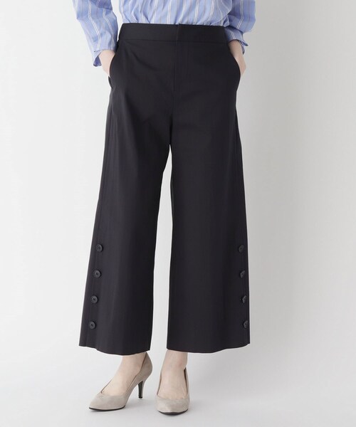 Airpapel（エアパペル）の「◆ラチネクロスワイドパンツ（その他パンツ・レディース・ネイビー/サンドベージュ/ホワイト系・09/11/07）」の3枚目の写真