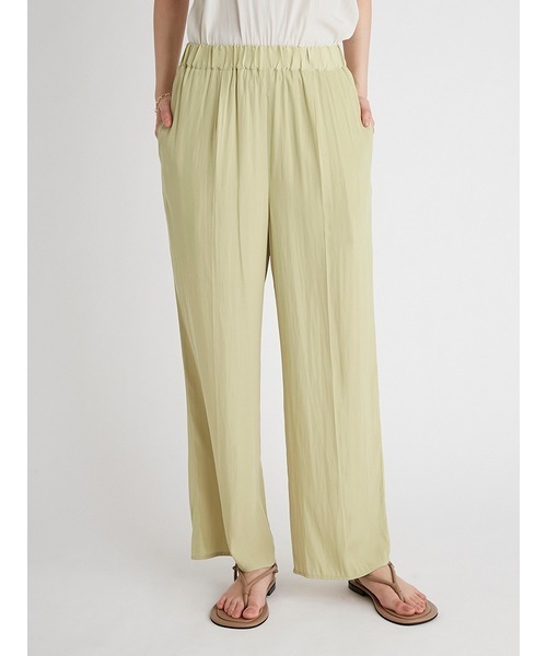 Mila Owen ミラオーウェン　ウエストグログランゴム2タックサテンパンツ Amazon | [ミラオーウェン] ウエストグログランゴム2タックサテン