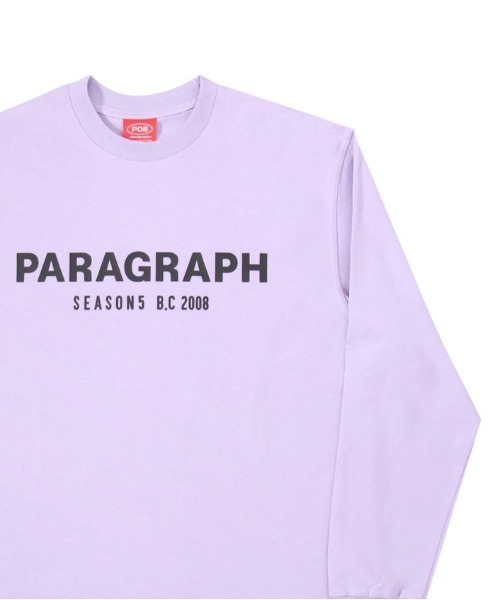 Paragraph（パラグラフ）の「Paragraph/パラグラフ/ロゴプリントロングスリーブTシャツ/Seasons L/S Tee（Tシャツ/カットソー・メンズ・チャコールグレー/バイオレット/カーキ/イエロー/ベージュ/ブラック/グレー・FREE）」の6枚目の写真
