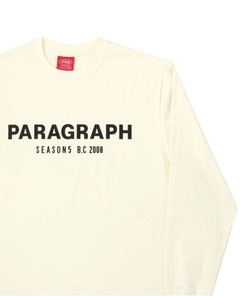 Paragraph（パラグラフ）の「Paragraph/パラグラフ/ロゴプリントロングスリーブTシャツ/Seasons L/S Tee（Tシャツ/カットソー・メンズ・チャコールグレー/バイオレット/カーキ/イエロー/ベージュ/ブラック/グレー・FREE）」の7枚目の写真