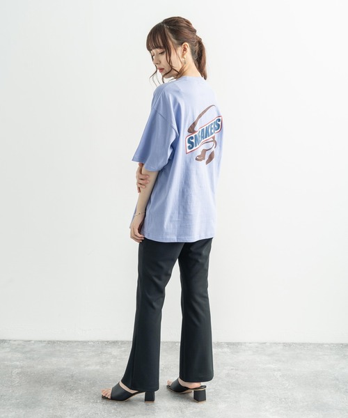 オーバーサイズ パロディプリント 半袖 ビッグT（Tシャツ