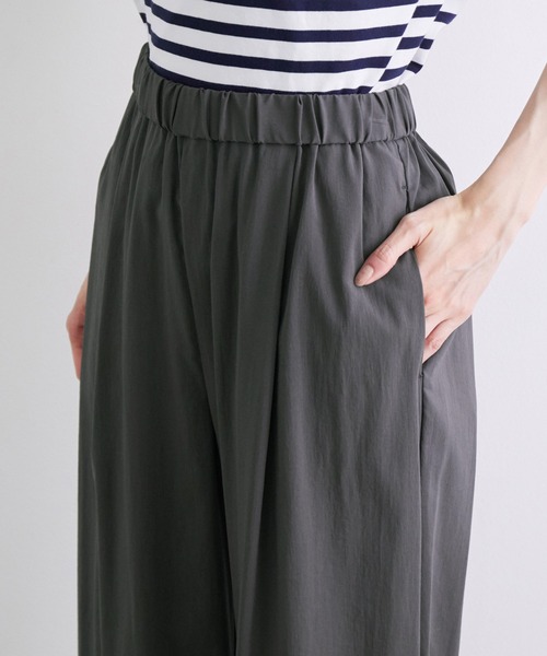 ROPE' PICNIC（ロペピクニック）の「レーヨンナイロンイージーワイドパンツ（その他パンツ・レディース・チャコールグレー/ベージュ/ライトグリーン/キャメル/パープル/ブルー・40/38/36）」の10枚目の写真