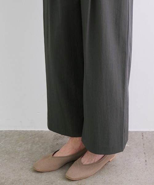 ROPE' PICNIC（ロペピクニック）の「レーヨンナイロンイージーワイドパンツ（その他パンツ・レディース・チャコールグレー/ベージュ/ライトグリーン/キャメル/パープル/ブルー・40/38/36）」の7枚目の写真