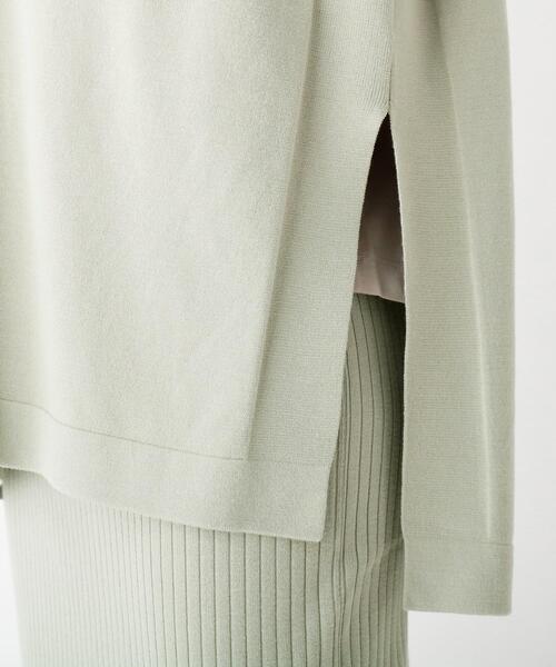 OPAQUE.CLIP(オペークドットクリップ)の「◆ストレッチレーヨン ニットプルオーバーベスト【WEB限定サイズ】(ベスト・レディース・ガンメタ/ブラック/オリーブ・38/40/42)」の5枚目の写真