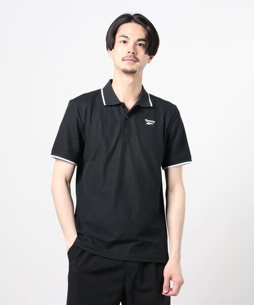 Reebok(リーボック)の「トレーニング エッセンシャルズ ポロシャツ Training Essentials Polo Shirt(ポロシャツ・メンズ・ブラック・SMALL/MEDIUM/LARGE/X-LARGE/XX-LARGE/X-SMALL)」の6枚目の写真