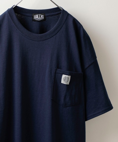 VALLIS by FACTOTUM（ヴァリスバイファクトタム）の「【VALLIS by FACTOTUM】EX.Circle logo pocket tee（Tシャツ/カットソー・メンズ・イエロー/ブラック/ホワイト/バーガンディー/ミント/ライトベージュ/ブルー/グレー/ネイビー/グリーン・MEDIUM/LARGE）」の7枚目の写真