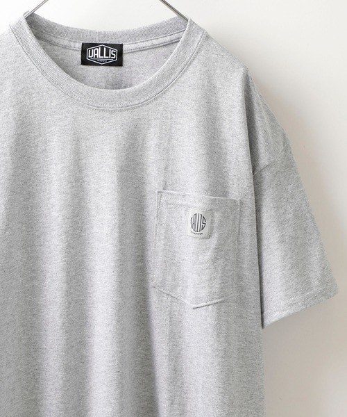 VALLIS by FACTOTUM（ヴァリスバイファクトタム）の「【VALLIS by FACTOTUM】EX.Circle logo pocket tee（Tシャツ/カットソー・メンズ・イエロー/ブラック/ホワイト/バーガンディー/ミント/ライトベージュ/ブルー/グレー/ネイビー/グリーン・MEDIUM/LARGE）」の4枚目の写真