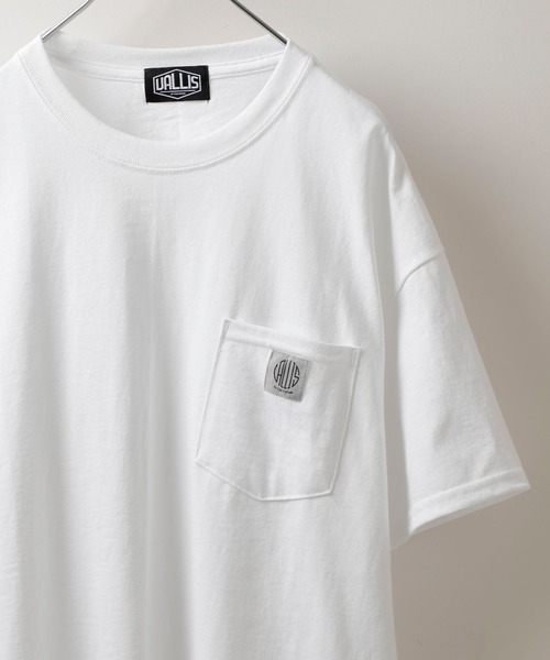 VALLIS by FACTOTUM（ヴァリスバイファクトタム）の「【VALLIS by FACTOTUM】EX.Circle logo pocket tee（Tシャツ/カットソー・メンズ・イエロー/ブラック/ホワイト/バーガンディー/ミント/ライトベージュ/ブルー/グレー/ネイビー/グリーン・MEDIUM/LARGE）」の2枚目の写真