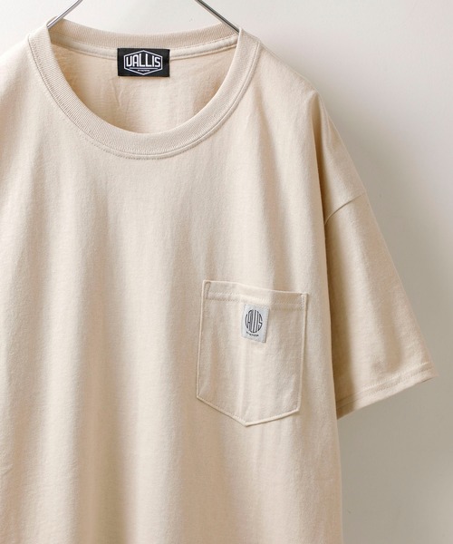 VALLIS by FACTOTUM（ヴァリスバイファクトタム）の「【VALLIS by FACTOTUM】EX.Circle logo pocket tee（Tシャツ/カットソー・メンズ・イエロー/ブラック/ホワイト/バーガンディー/ミント/ライトベージュ/ブルー/グレー/ネイビー/グリーン・MEDIUM/LARGE）」の5枚目の写真