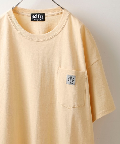 VALLIS by FACTOTUM（ヴァリスバイファクトタム）の「【VALLIS by FACTOTUM】EX.Circle logo pocket tee（Tシャツ/カットソー・メンズ・イエロー/ブラック/ホワイト/バーガンディー/ミント/ライトベージュ/ブルー/グレー/ネイビー/グリーン・MEDIUM/LARGE）」の9枚目の写真