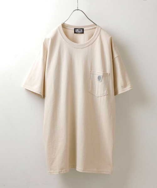 VALLIS by FACTOTUM（ヴァリスバイファクトタム）の「【VALLIS by FACTOTUM】EX.Circle logo pocket tee（Tシャツ/カットソー・メンズ・イエロー/ブラック/ホワイト/バーガンディー/ミント/ライトベージュ/ブルー/グレー/ネイビー/グリーン・MEDIUM/LARGE）」の14枚目の写真