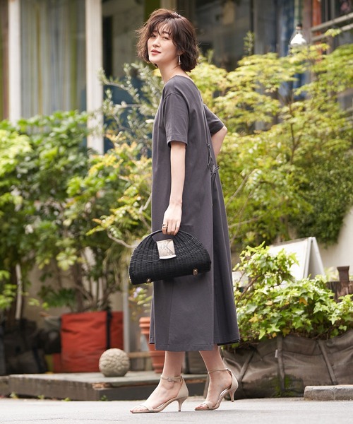 Cors アンディコール のファッション Un ワンピース Dix Dix スタイルアップが叶う 汗染み防止バックシャンロングワンピース ワンピース Un