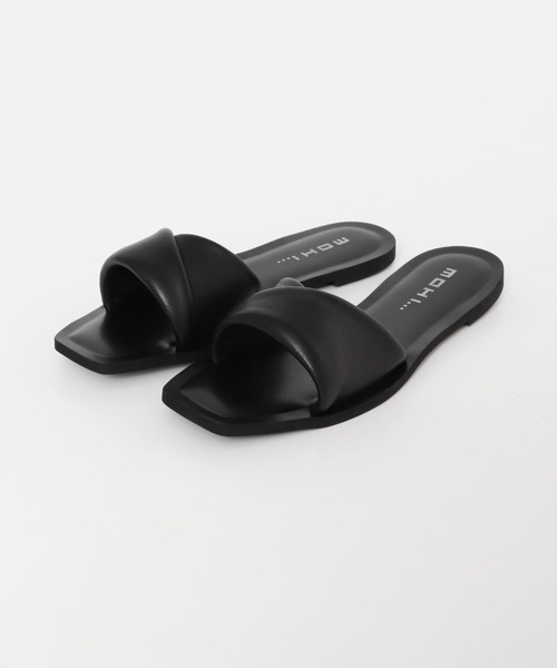 MOHI（モヒ）の「MOHI　FLAT SANDAL（サンダル・レディース・ブラック/カーキ・38/36/37）」の6枚目の写真