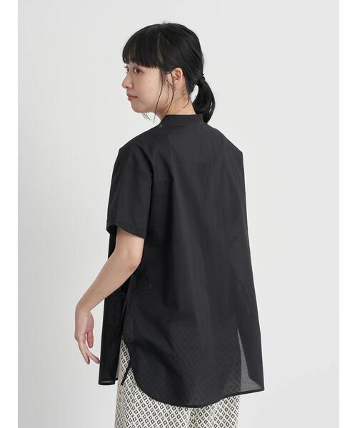 earth music&ecology(アースミュージックアンドエコロジー)の「サイドリボンピンタックチュニック *(Tシャツ/カットソー・レディース・オフホワイト/ブラック・FREE)」の19枚目の写真