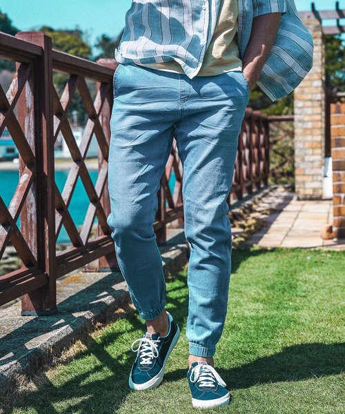 BAYFLOW（ベイフロー）の「SOFTデニムJOG（デニムパンツ・メンズ・ネイビー/ロイヤルブルー・SMALL/MEDIUM/LARGE）」の2枚目の写真