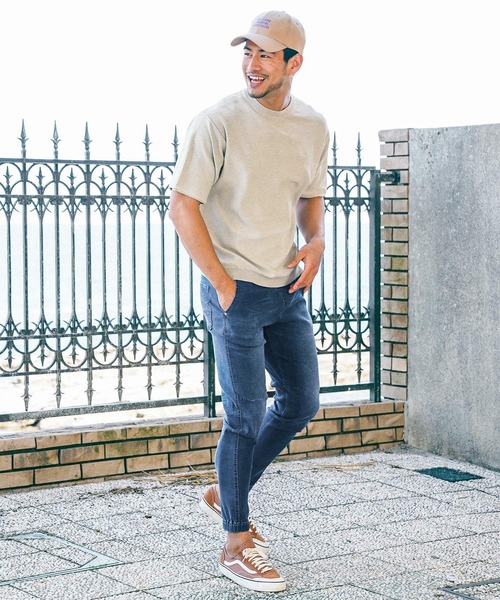 BAYFLOW（ベイフロー）の「SOFTデニムJOG（デニムパンツ・メンズ・ネイビー/ロイヤルブルー・SMALL/MEDIUM/LARGE）」の4枚目の写真