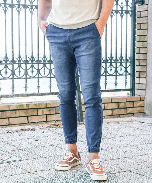 BAYFLOW（ベイフロー）の「SOFTデニムJOG（デニムパンツ・メンズ・ネイビー/ロイヤルブルー・SMALL/MEDIUM/LARGE）」の5枚目の写真