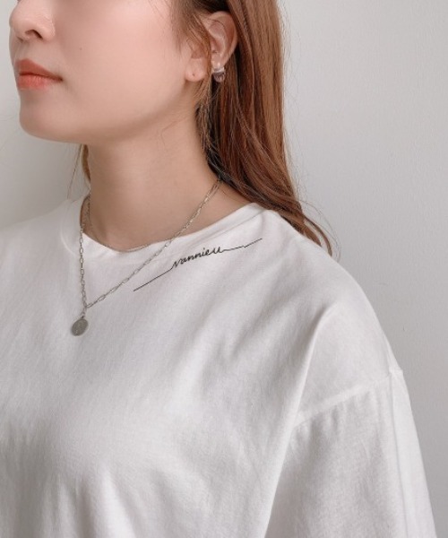 VANNIE U（ヴァニーユー）の「2連コインチェーンネックレス（ネックレス・レディース・シルバー・FREE）」の2枚目の写真