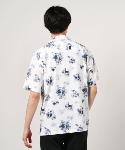 SITRY(シトリー)の「patterned all over Open Collar shirt/総柄 オープンカラーシャツ(シャツ/ブラウス・メンズ・ホワイト/ブラック/ホワイト系その他/ブラック系その他/ベージュ系その他/ホワイト系その他2/ブラック系その他2/ブラック系その他3/ホワイト系その他4/ブラック系その他4/サックスブルー/ブラック系その他5/ホワイト系その他5/イエロー/ラベンダー/ホワイト系その他3・M/LL/L/XL)」の18枚目の写真