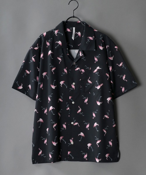 SITRY(シトリー)の「patterned all over Open Collar shirt/総柄 オープンカラーシャツ(シャツ/ブラウス・メンズ・ホワイト/ブラック/ホワイト系その他/ブラック系その他/ベージュ系その他/ホワイト系その他2/ブラック系その他2/ブラック系その他3/ホワイト系その他4/ブラック系その他4/サックスブルー/ブラック系その他5/ホワイト系その他5/イエロー/ラベンダー/ホワイト系その他3・M/LL/L/XL)」の7枚目の写真