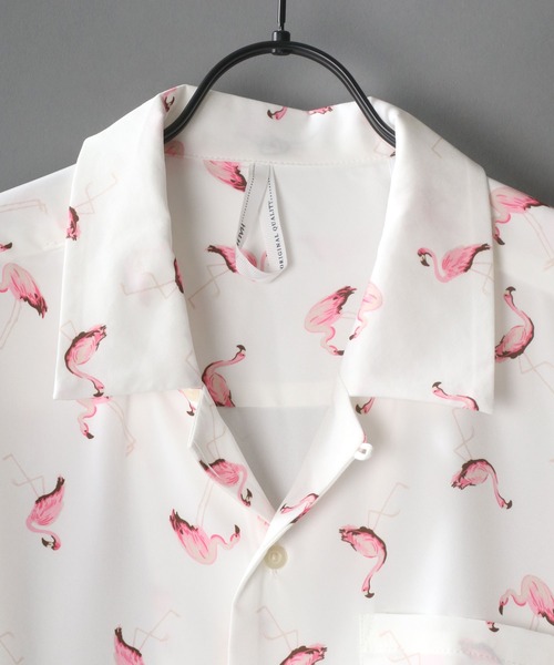 SITRY(シトリー)の「patterned all over Open Collar shirt/総柄 オープンカラーシャツ(シャツ/ブラウス・メンズ・ホワイト/ブラック/ホワイト系その他/ブラック系その他/ベージュ系その他/ホワイト系その他2/ブラック系その他2/ブラック系その他3/ホワイト系その他4/ブラック系その他4/サックスブルー/ブラック系その他5/ホワイト系その他5/イエロー/ラベンダー/ホワイト系その他3・M/LL/L/XL)」の19枚目の写真