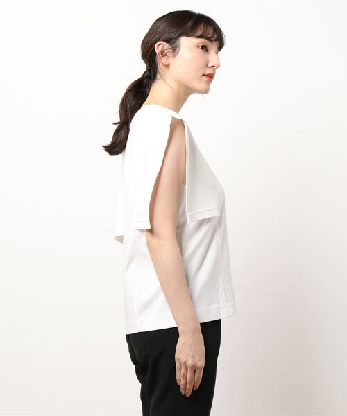 LOWRYS FARM(ローリーズファーム)の「スクエアスリーブSS 947811(Tシャツ/カットソー・レディース・ブラック/パープル/オフホワイト・FREE)」の6枚目の写真