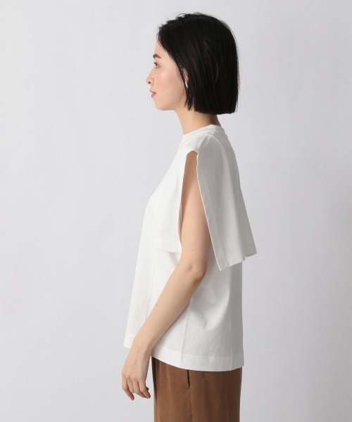 LOWRYS FARM(ローリーズファーム)の「スクエアスリーブSS 947811(Tシャツ/カットソー・レディース・ブラック/パープル/オフホワイト・FREE)」の8枚目の写真