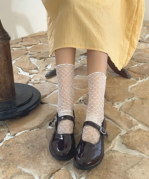 セール F D ダイヤメッシュソックス ソックス 靴下 Fun Daily ファンアンドデイリー のファッション通販 Zozotown