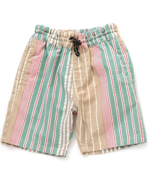 BREEZE（ブリーズ）の「もっとスズシーストライプパンツ 5分丈（その他パンツ・キッズ・ベージュ/ブルー/グリーン・120/130/150/90/110/100/140）」の3枚目の写真