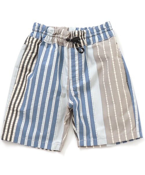 BREEZE（ブリーズ）の「もっとスズシーストライプパンツ 5分丈（その他パンツ・キッズ・ベージュ/ブルー/グリーン・120/130/150/90/110/100/140）」の7枚目の写真