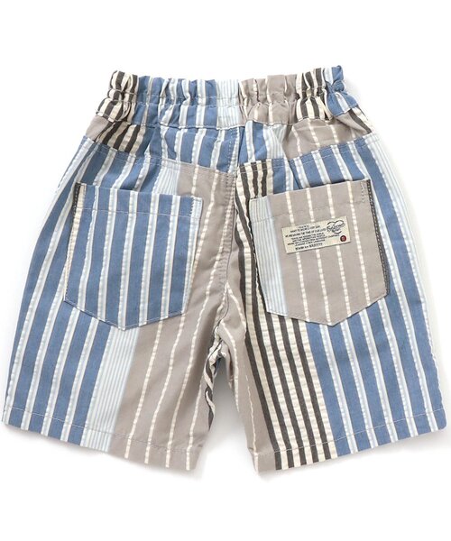 BREEZE（ブリーズ）の「もっとスズシーストライプパンツ 5分丈（その他パンツ・キッズ・ベージュ/ブルー/グリーン・120/130/150/90/110/100/140）」の9枚目の写真